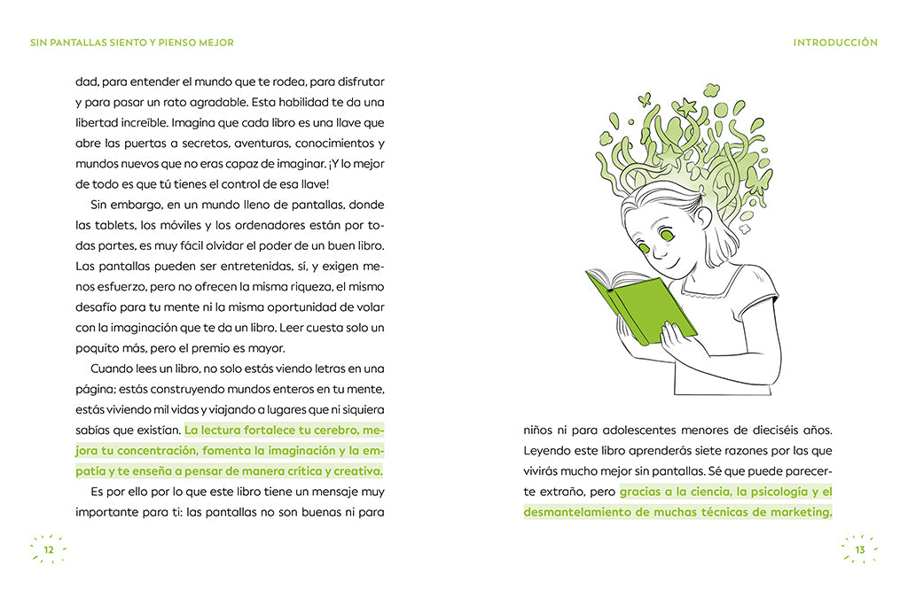 Sin pantallas siento y pienso mejor. No dejes que las pantallas dominen tu cerebro / Better Without Screens interior 2 (ISBN 9786073851909) [onix:c29b30d87981401534848786b6850380]