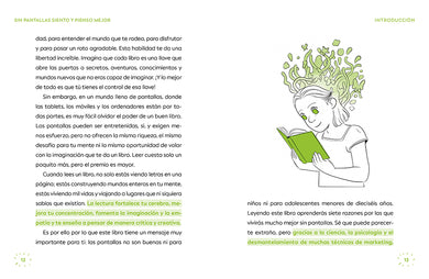 Sin pantallas siento y pienso mejor. No dejes que las pantallas dominen tu cerebro / Better Without Screens interior 2 (ISBN 9786073851909) [onix:c29b30d87981401534848786b6850380]