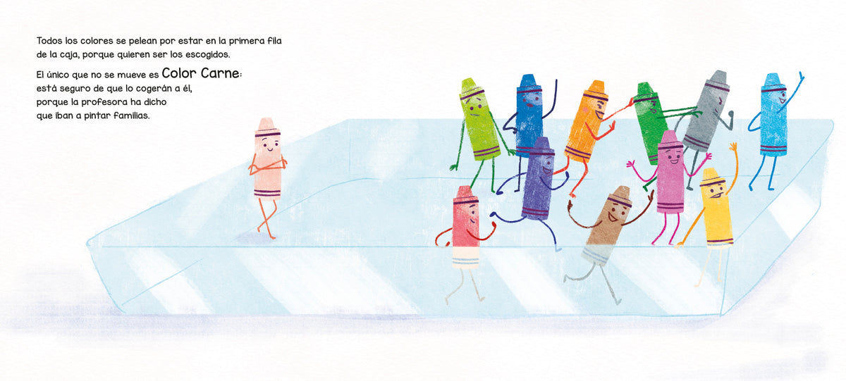 Color carne. Un cuento sobre el racismo y el valor de la diversidad / Flesh Color interior 5 (ISBN 9788418817014) [onix:1ec2a89515c01e63cbca4395db6b6b5a]