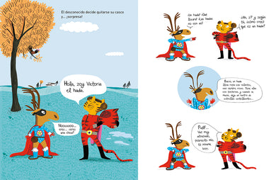 Super Caribú: Solo hay un superhéroe en la ciudad / Super Caribou: There Is Only One Superhero In Town interior 2 (ISBN 9788448855284) [onix:f1528ea6df08fdde3b49b5766cb53e3e]