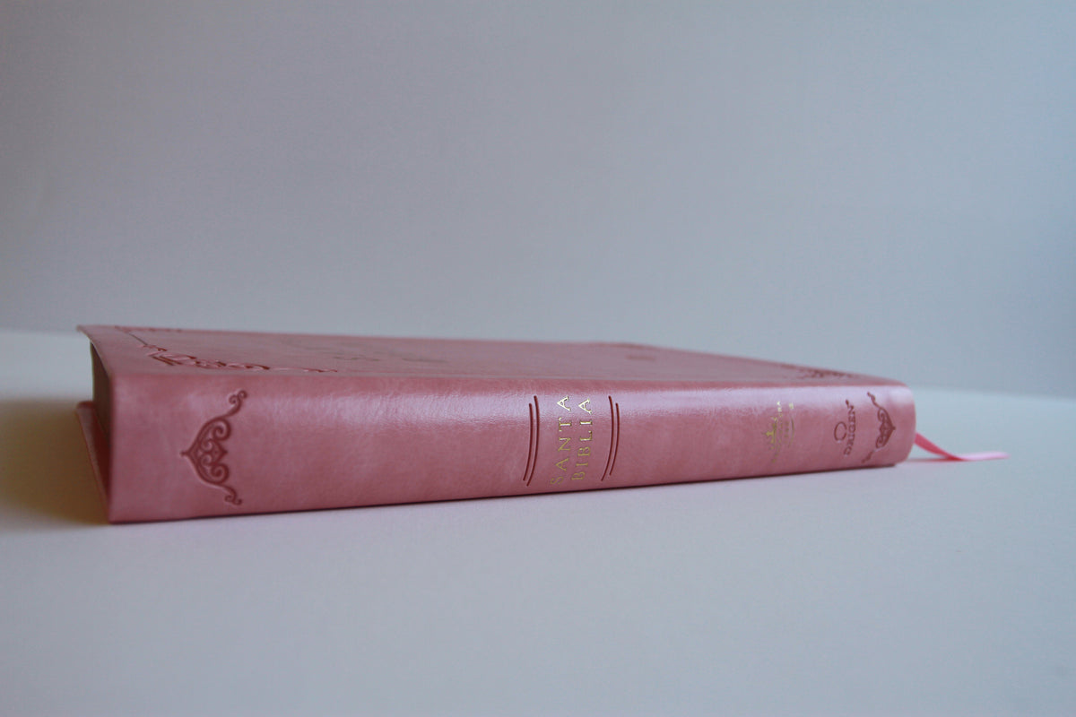 Biblia RVR 1960 letra grande tamaño manual, Piel rosada con índice / Spanish Bible RVR 1960 Handy Size Large Print Leathersoft pink with index interior 7 (ISBN 9798890982131) [onix:9756610da4b5607623aeaf41cde75146]
