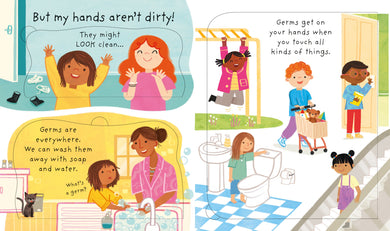 Very First Questions & Answers: Why do I need to wash? interior 1 (ISBN 9781803701950) [onix-asset:4cff19f814f44e8c913e31ce534b8af75956bb1d57215889ba2ac966f4ae0921]
