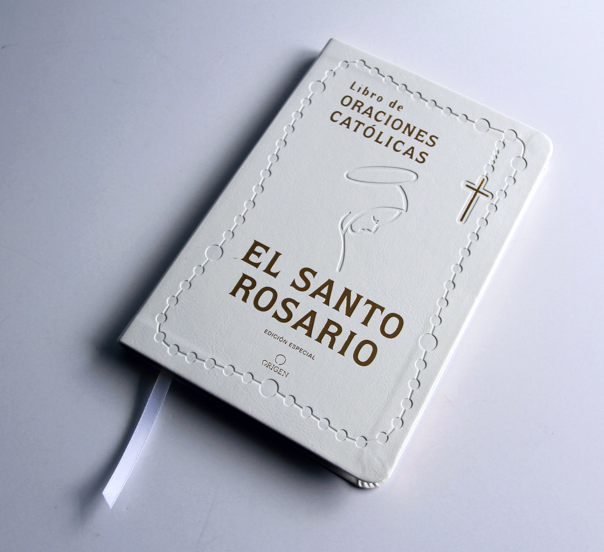 El Santo Rosario: Libro de oraciones católicas- Símil piel blanco / The Holy Rosary: Book of Catholic Prayers- White Leathersoft interior 1 (ISBN 9798890986313) [onix:8c1b7b7921d005b54264c240349041b6]