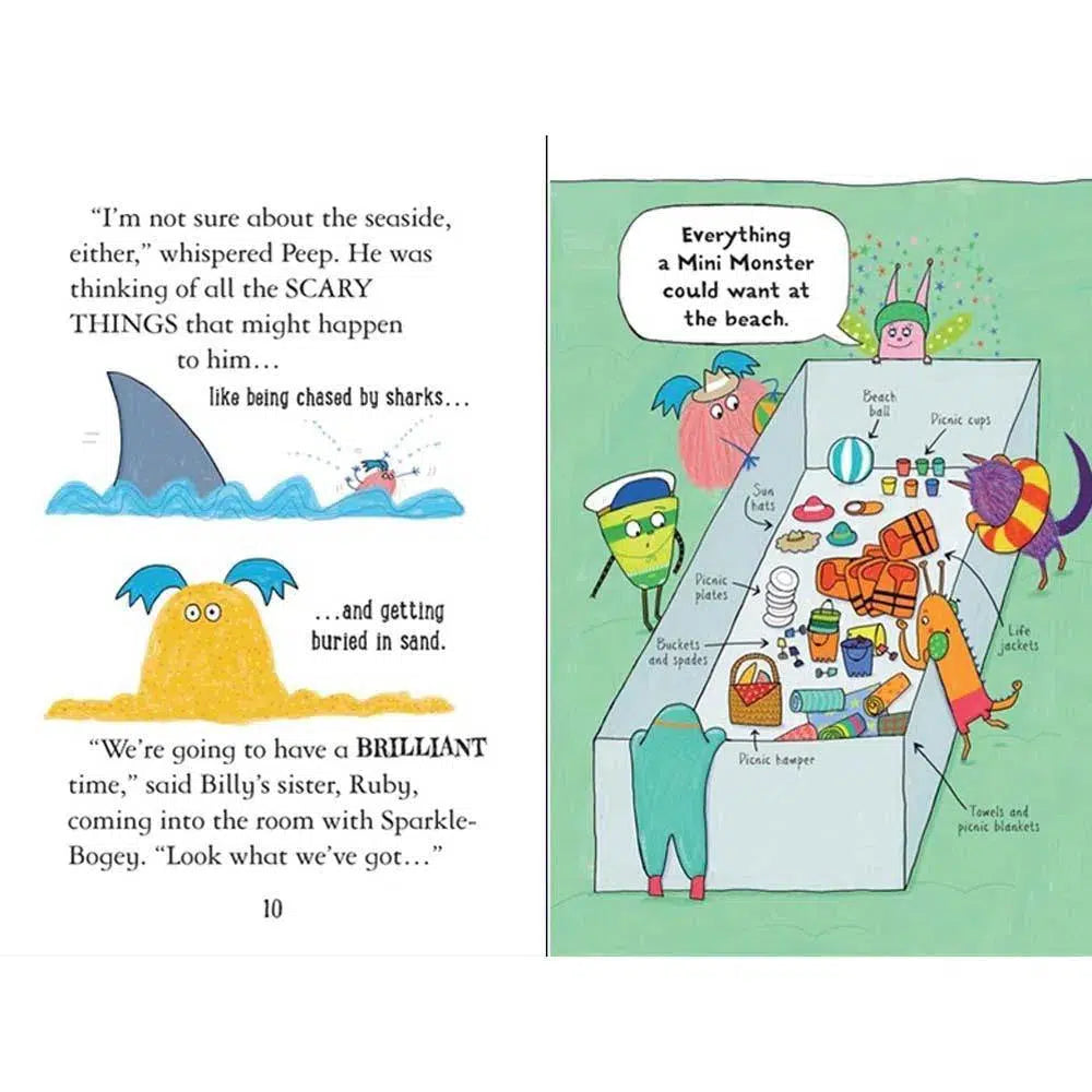 Billy and the Mini Monsters #09 Monsters at the Seaside (Paperback)(Zanna Davidson) Usborne