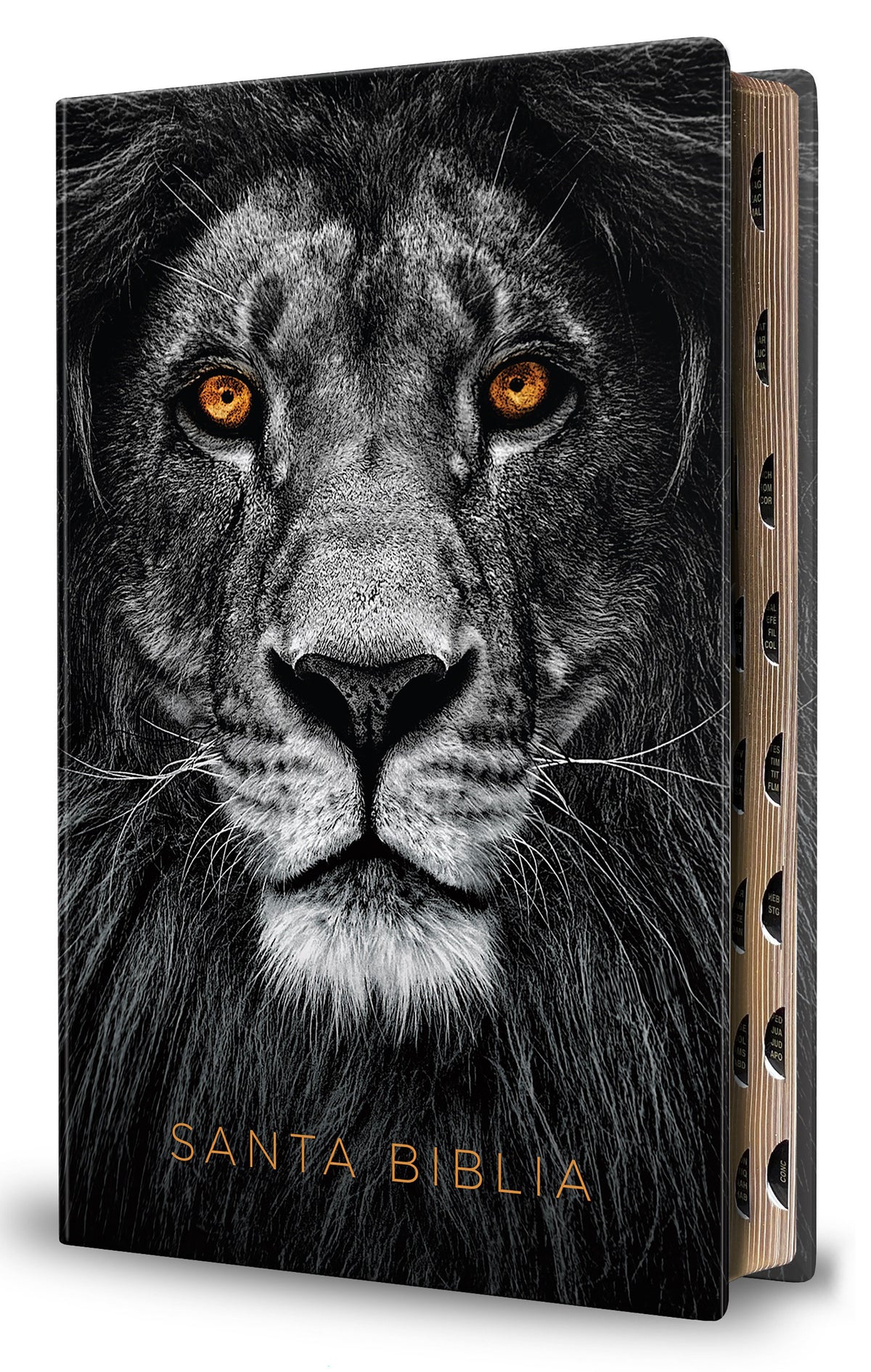 Biblia Reina Valera 1960 letra grande. Biblia León símil piel índice / Spanish Bible RVR 1960 Handy Size Large Print imitation leather Lion of Judah cover (ISBN 9798890980069) [onix:2ded69082057b91d43129e2314b0708e]