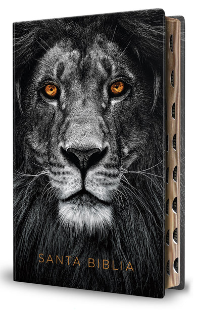 Biblia Reina Valera 1960 letra grande. Biblia León símil piel índice / Spanish Bible RVR 1960 Handy Size Large Print imitation leather Lion of Judah cover (ISBN 9798890980069) [onix:2ded69082057b91d43129e2314b0708e]