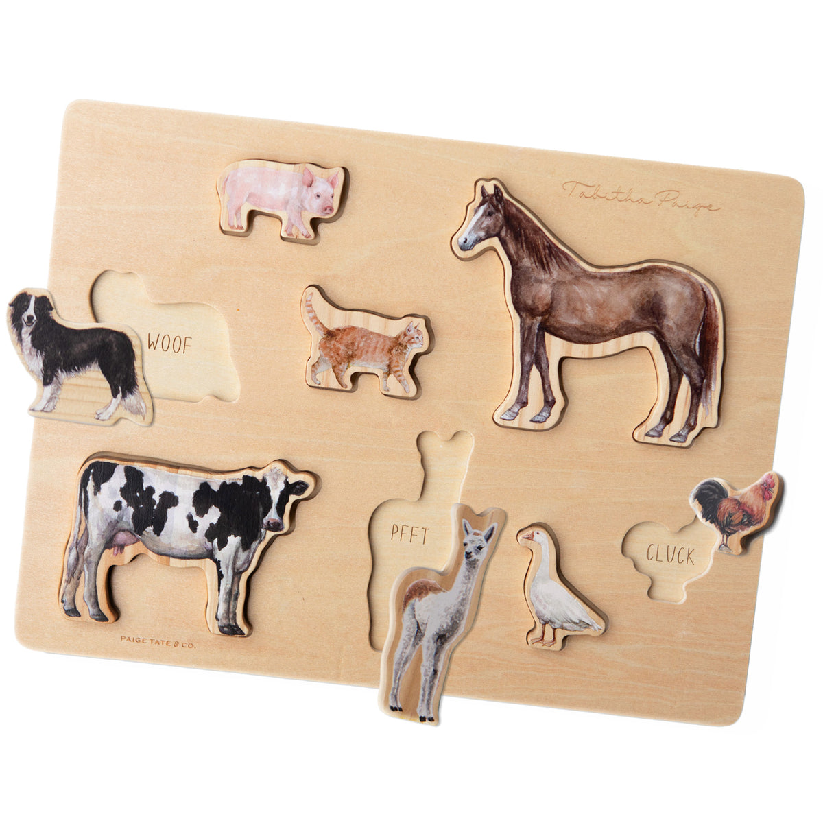 Farm Animals Wooden Puzzle