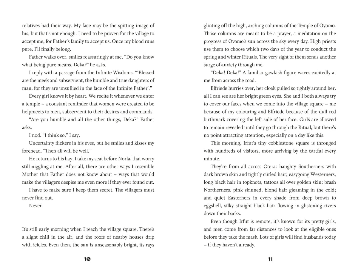 The Gilded Ones interior 1 (ISBN 9781474959575) [onix-asset:108c5dfb3868fc8c60bf6fc915f607e80e958616d77ae427ed06b34e8817a209]