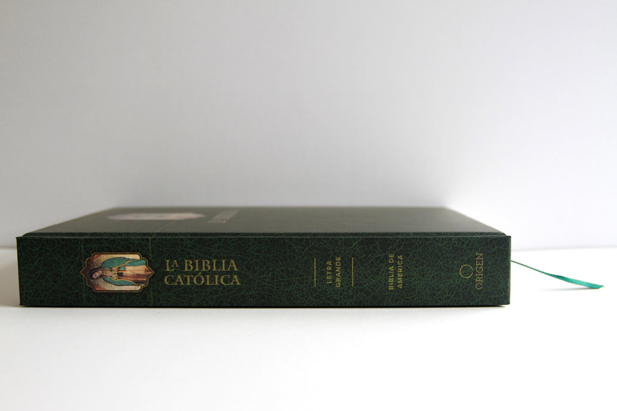 La Biblia Católica: Edición letra grande, HC, verde con índice, Virgen de Guadalupe en la cubierta / Catholic Bible. HC, Green, index, with Viigin of Guadalu interior 4 (ISBN 9798890982186) [onix:432760e61f3f7058224a80968b801485]
