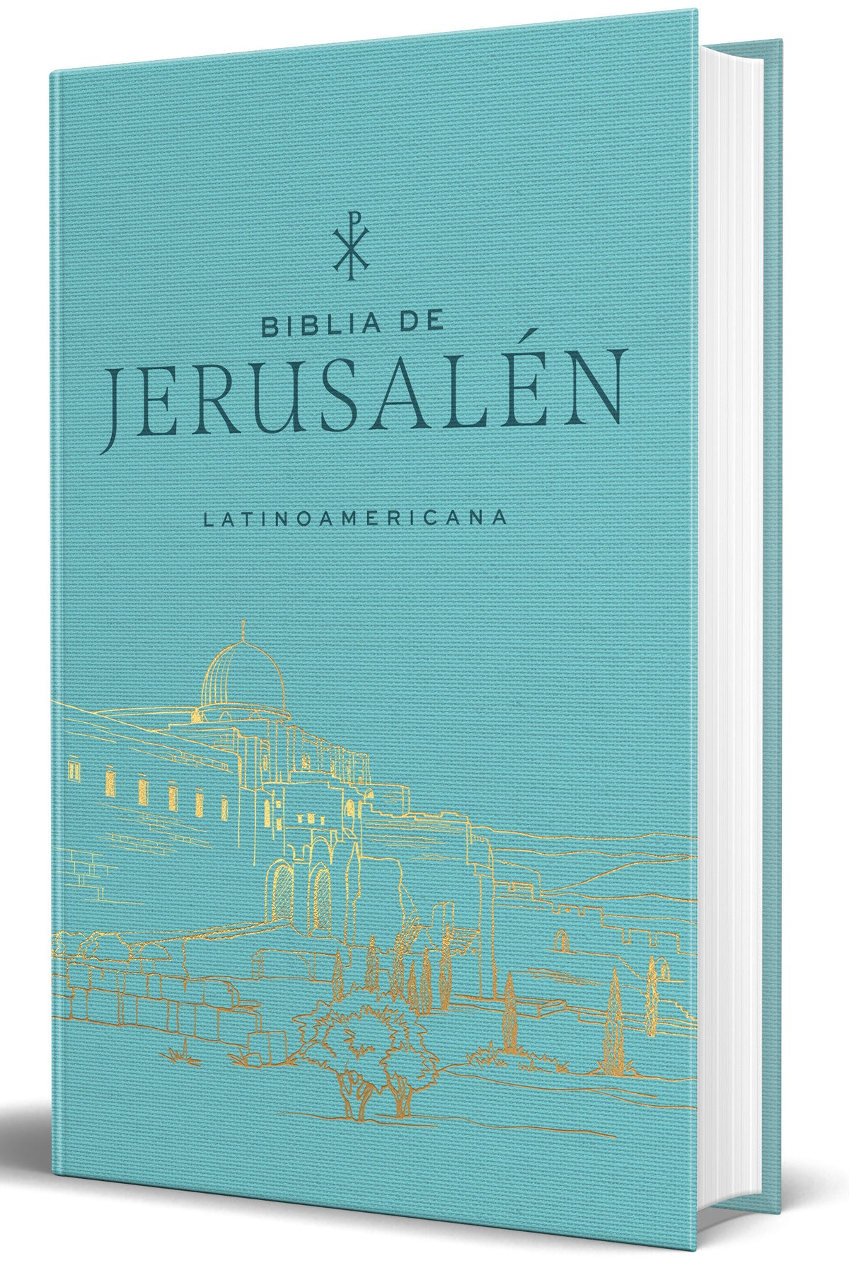 Biblia Católica Biblia de Jerusalén Latinoamericana, tapa dura, tela azul turquesa, edición de regalo / Spanish Jerusalem Bible, Latin American Edition, HC cover (ISBN 9798890984241) [onix:09e85909eb3fc08ccc74c90583204aa5]