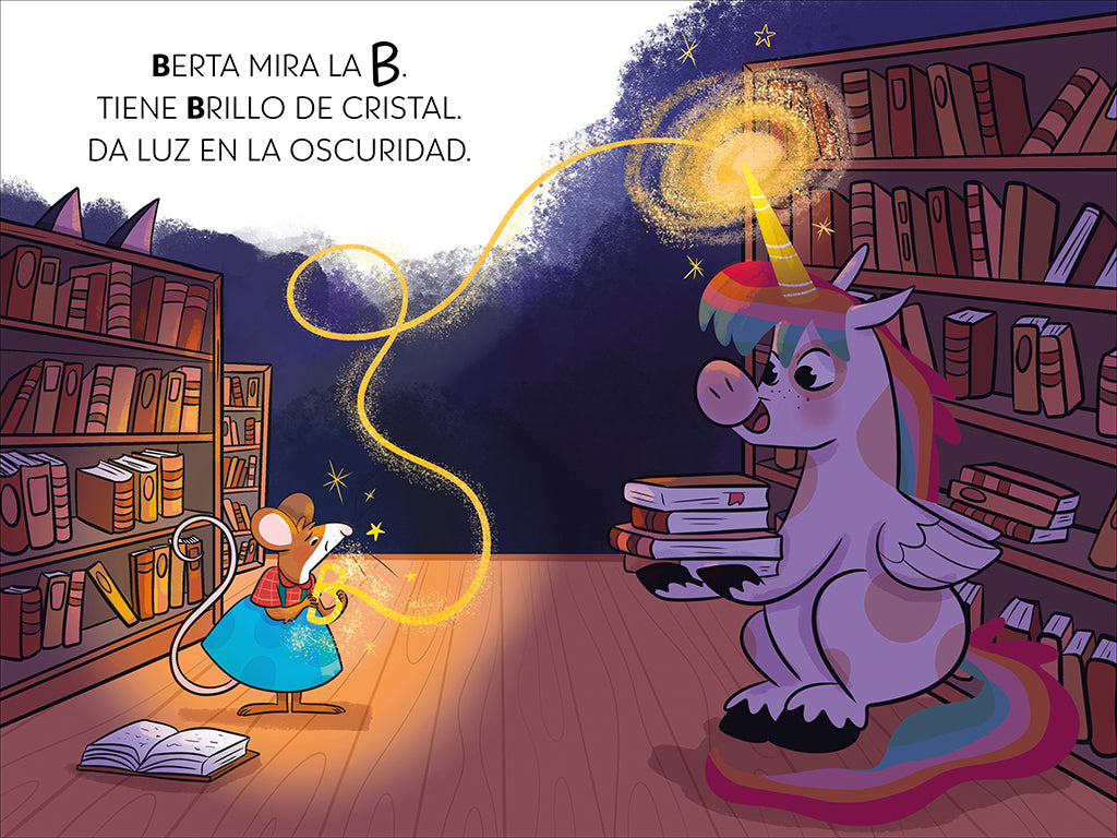 Una biblioteca, mil libros y la ratona Berta en peligro. Aprende a leer con MAYÚSCULAS / A Library, a Thousand Books, and Berta the Mouse in Danger interior 2 (ISBN 9788448869359) [onix:8e3d664cde5ebe9d4cf3f6f927a80312]