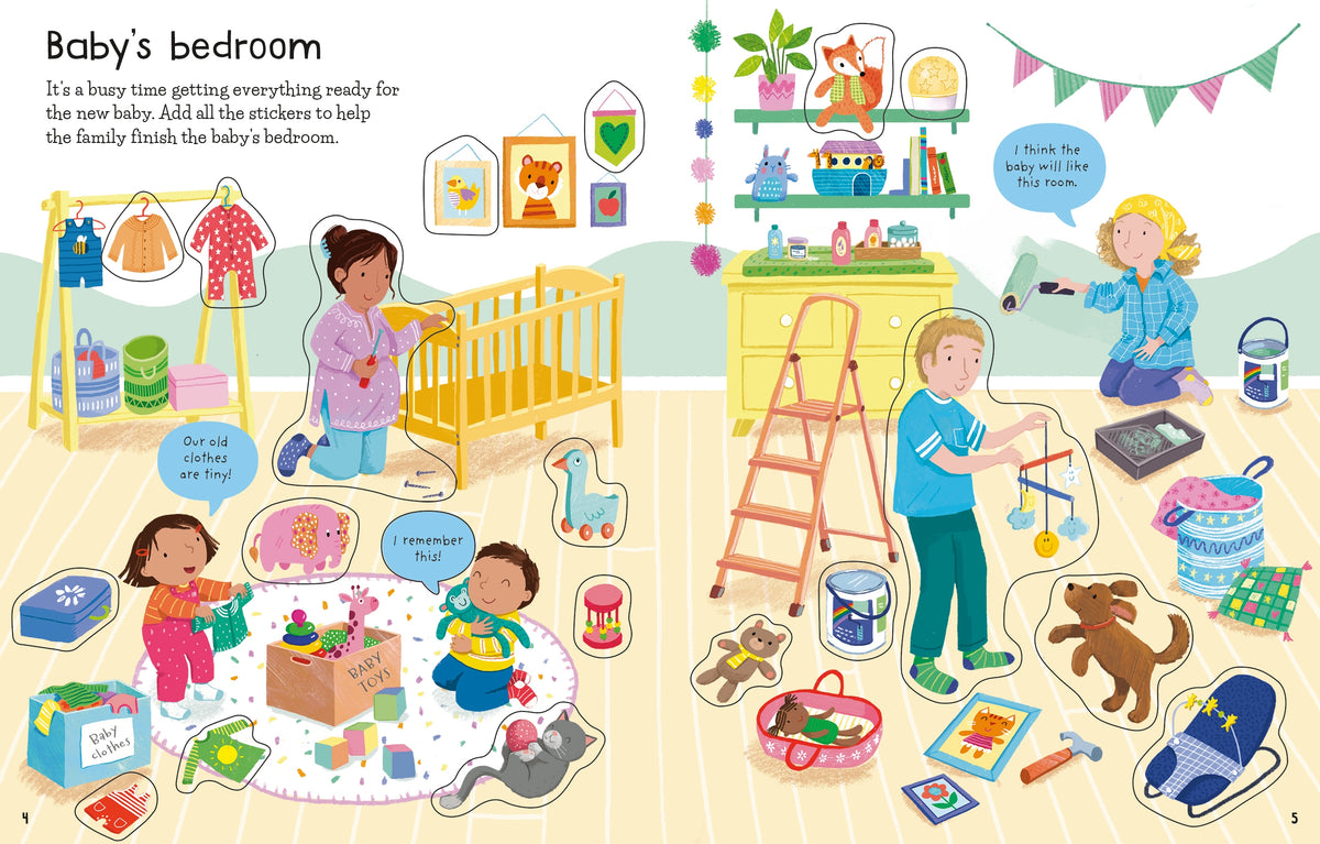 First Sticker Book The New Baby interior 1 (ISBN 9781805070696) [onix-asset:e9917be4ca2c8861f390d72c7bef5e6413e6ce8e01cd2b88bb2a641d68916ff5]