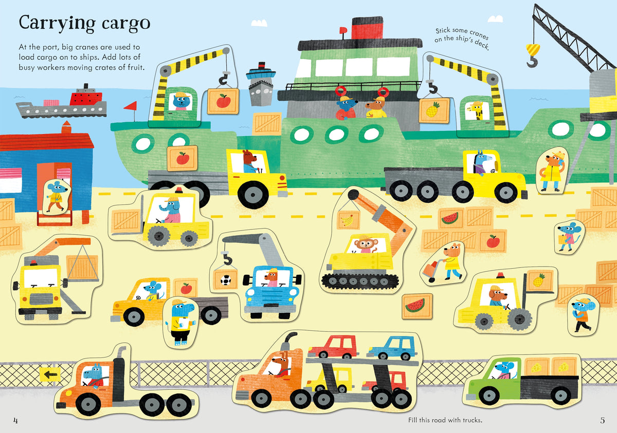 Little First Stickers Diggers and Cranes interior 1 (ISBN 9781474952255) [onix-asset:25b219d7e73464498d964f7b3fc68368b7d14f0b7916e6aac6d578d352901448]