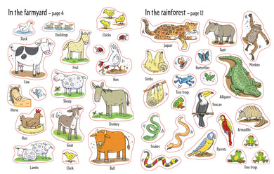 First Sticker Book Animals interior 1 (ISBN 9780746098974) [onix-asset:a6508ed55768bd0b18deccc5dd7e403b44bf31d75374a1501ac9010b335aff69]