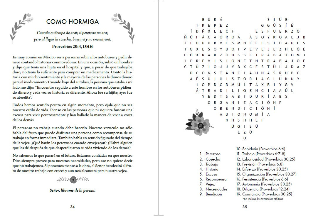 100 devocionales para mujeres. Con sopa de letras (letra grande) / One Hundred Devotionals for Women with Word Search interior 3 (ISBN 9798890983404) [onix:6f19d92ae844d0a4092a26110bd2fdff]