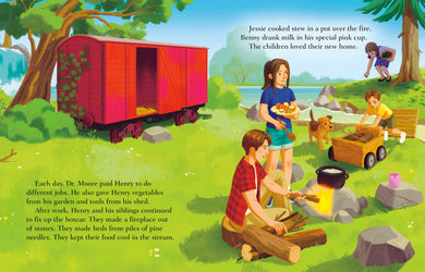 The Boxcar Children Little Golden Book interior (ISBN 9798217116003) [onix-asset:8f69a9fdd5a9ceb0b235949b35daaba4fff7a9b8ad2b937c79a81afeef70ad09]