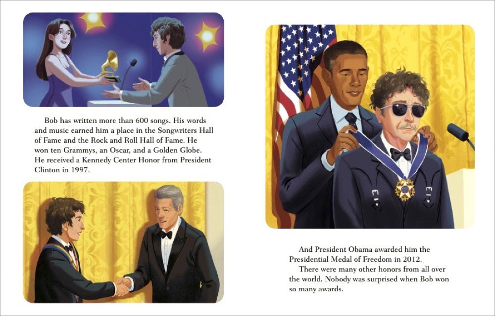 Bob Dylan: A Little Golden Book Biography interior (ISBN 9798217123803) [onix-asset:86dbb6c52cbe00bcd12d9aa8b8f07d2d373947c3e82f30abe9cd1752be71e0d8]