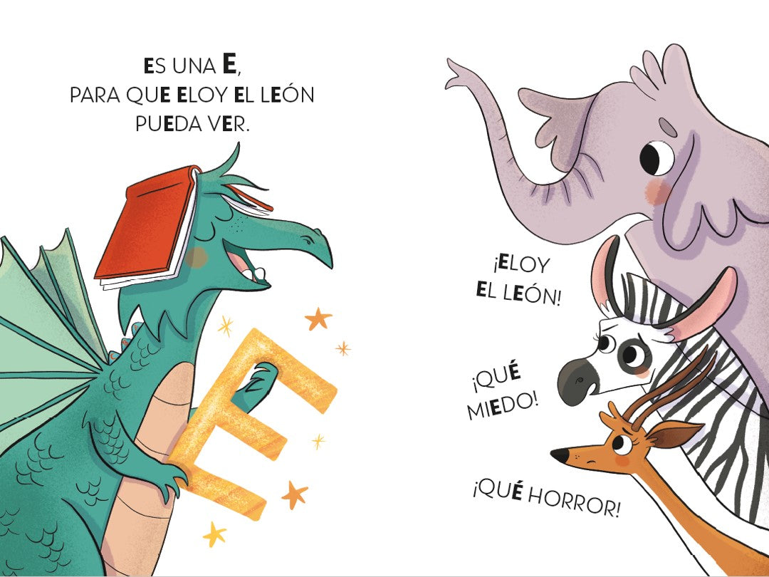 PHONICS IN SPANISH - El león desmelenado no se come ni un bocado / The Dishevele d Lion Does Not Eat a Single Bite. The Letters Dragon 2 interior 2 (ISBN 9788448863753) [onix:0ad0897d16f1f49c2fad5d8c06ba4878]