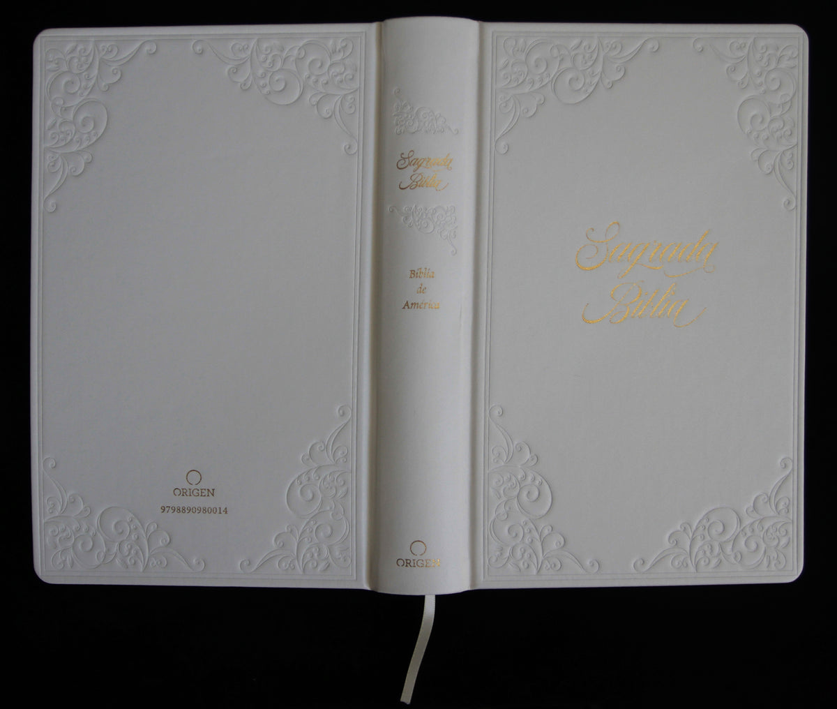Biblia Católica: Letra grande. Símil piel blanca: boda, quinceañera, primera comu nión / Catholic Leathersoft White Bible: Bride, Quinceanera, First Communi interior 1 (ISBN 9798890980014) [onix:be19ce1871cd0c5d1b627ff5999a8343]