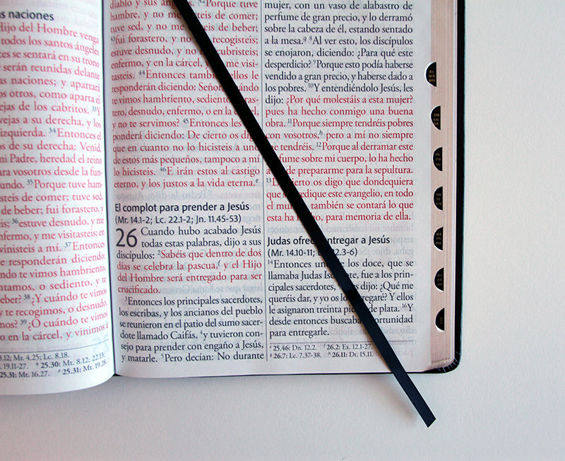 Biblia Reina Valera Revisada 1960 letra súper gigante, símil piel negra con índice / Spanish Bible RVR 1960 Super Giant Print, Black Leathersoft w/ thumb interior 3 (ISBN 9798890980748) [onix:0c8874007ab4663e4fc217db4afe616f]