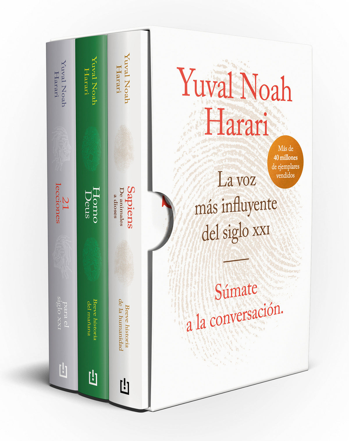 Estuche Harari (contiene: Sapiens; Homo Deus; 21 lecciones para el siglo XXI) / Yuval Noah Harari Books Set (Sapiens, Homo Deus, 21 Lessons for 21st Century) cover (ISBN 9788466361217) [onix:0f1e2db5eb586850298da89a91747cdd]