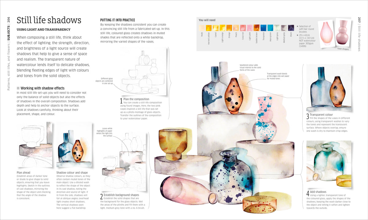 Artist's Watercolour Techniques interior 5 (ISBN 9780241653593) [onix-asset:3874d41eb53c912fb855d2b63e1808992fbaaa5f711ff2a2c20cb0df5e4cb881]