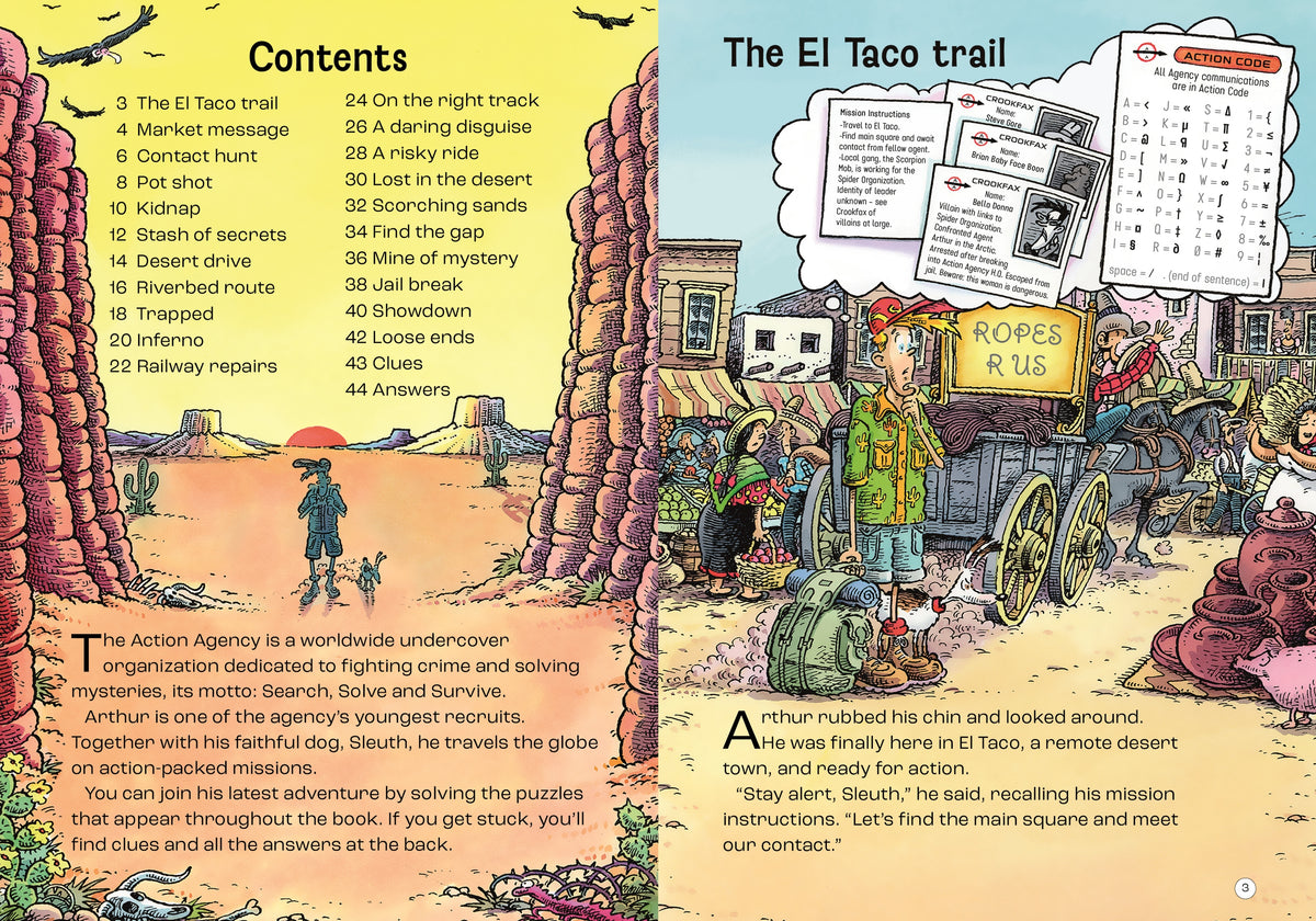 Agent Arthur's Desert Challenge interior 1 (ISBN 9781835403549) [onix-asset:87c5d33b075c78e29d0c4ef309acf048937d452e6ae821bc28414f4ee76b3ed9]