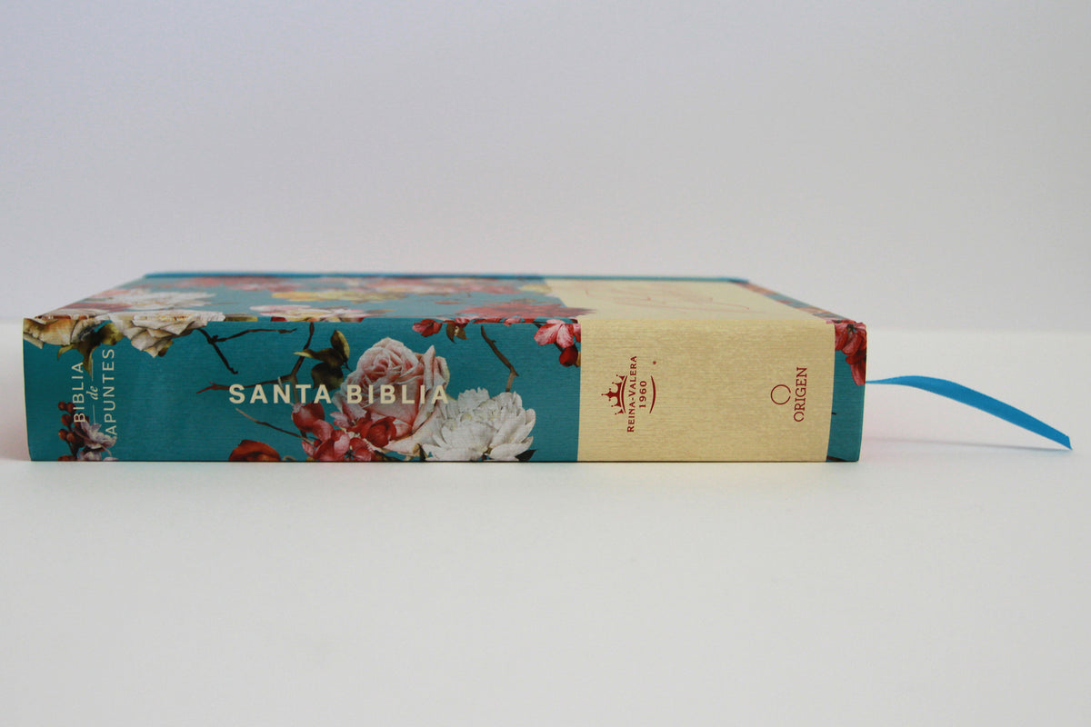 Biblia de Apuntes RVR 1960 Tapa dura, Azul celeste con flores (Edición cantos pintados) / Spanish Journaling Bible RVR 1960 Hardcover Light Blue with Flowers interior 6 (ISBN 9798890982278) [onix:9f4ea18bb4acdd4da842502ffdfcc5a0]