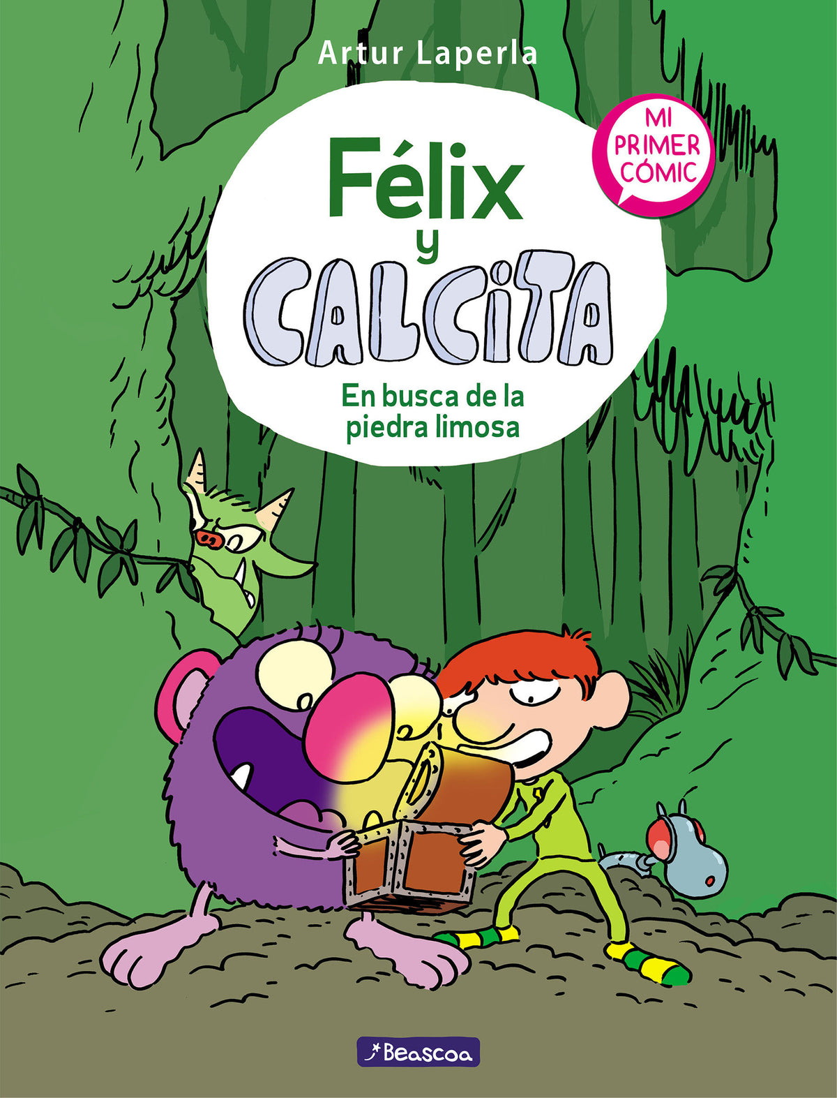 Félix y Calcita: En busca de la piedra limosa: Mi primer cómic / Felix y Calcita: In Search of the Silty Stone: My First Comic cover (ISBN 9788448856809) [onix:413e92719f5e9ed4c78fd5184be65e74]