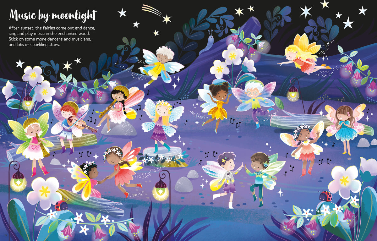 First Sticker Book Sparkly Fairies interior 1 (ISBN 9781805077374) [onix-asset:14784da7a55577585e952c885bc59aa777013437af021a2ab2d236d8e1e6b283]
