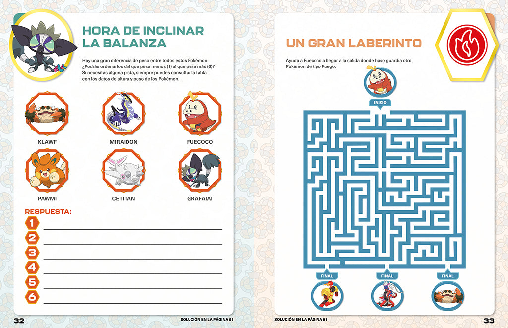 Pokémon libro oficial de actividades - Región de Paldea / Pokémon the Official Activity Book of the Paldea Region interior 2 (ISBN 9788419746559) [onix:dba0ebdc90691f2fafb093a548d84665]