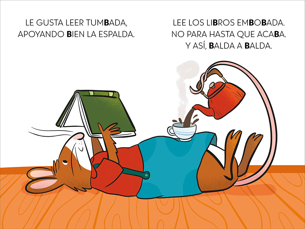 Una biblioteca, mil libros y la ratona Berta en peligro. Aprende a leer con MAYÚSCULAS / A Library, a Thousand Books, and Berta the Mouse in Danger interior 1 (ISBN 9788448869359) [onix:5d9c30f42f8a2799e8f7c4f01a234013]