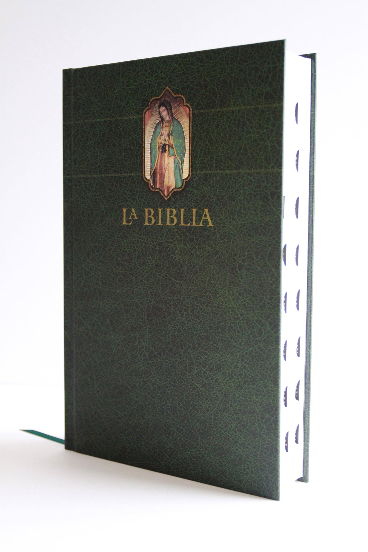 La Biblia Católica: Edición letra grande, HC, verde con índice, Virgen de Guadalupe en la cubierta / Catholic Bible. HC, Green, index, with Viigin of Guadalu interior 1 (ISBN 9798890982186) [onix:94c018a861243b0f182b8a2a7446094f]