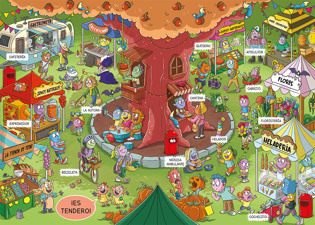 Oficios, prisas y sonrisas. Aprende nuevas palabras en estos escenarios monstruosamente divertidos / Jobs, Places and Happy Faces interior 3 (ISBN 9788419357847) [onix:0eecd3bd69d86cccc155dfe52f640a82]
