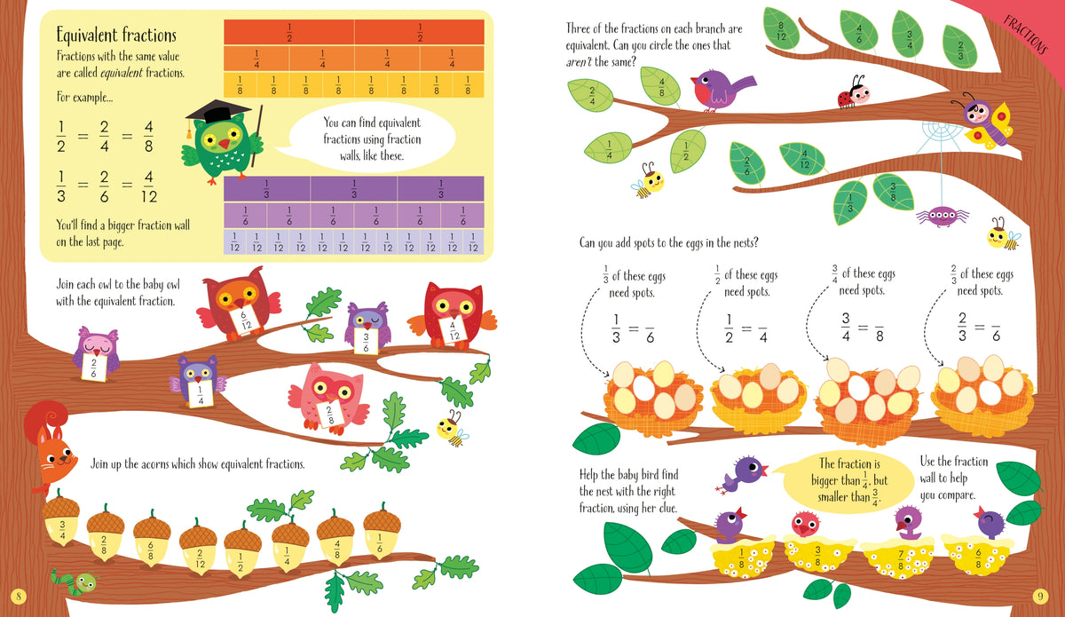 Fractions and Decimals Activity Book interior 1 (ISBN 9781474995597) [onix-asset:7278d0f5f0e71e2ea69e039cc5332d4c847a415983d8c1dde719b9566fc8a8eb]