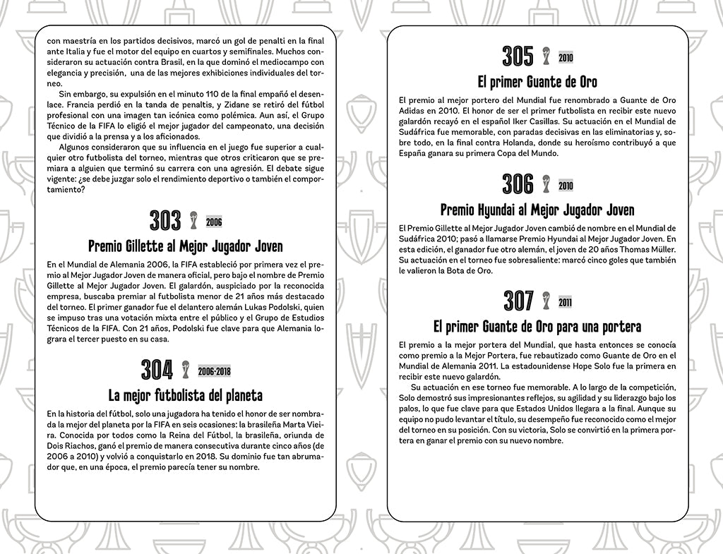 365 curiosidades asombrosas sobre los mundiales de fútbol / 365 Amazing Facts About the World Cup interior 4 (ISBN 9788427256224) [onix:f37400fbd924a553def561beff3e74a5]