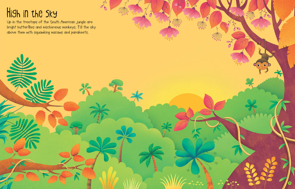 First Sticker Book Jungle interior 1 (ISBN 9781409582380) [onix-asset:4a3bf63f7829132370d5aec6b735f9e9b9cd181a5cdf27ffea5a1aa65b1da20e]