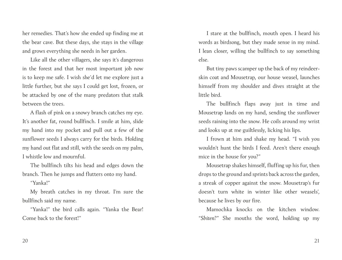 The Girl who Speaks Bear interior 1 (ISBN 9781474940672) [onix-asset:4473c50b485a9fdb88d965aab6987dd97de654e91cbc60e0e66f79dbb7f4558c]