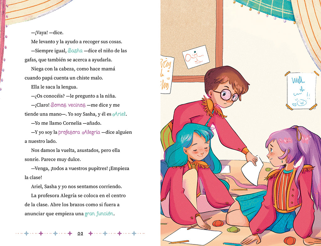 Escuela de Acrobacias: Aventuras y volteretas a la luz de las estrellas / Acrobatics School interior 3 (ISBN 9788419688392) [onix:391f74d36f5ba0b2fc0f41a49bae7b13]