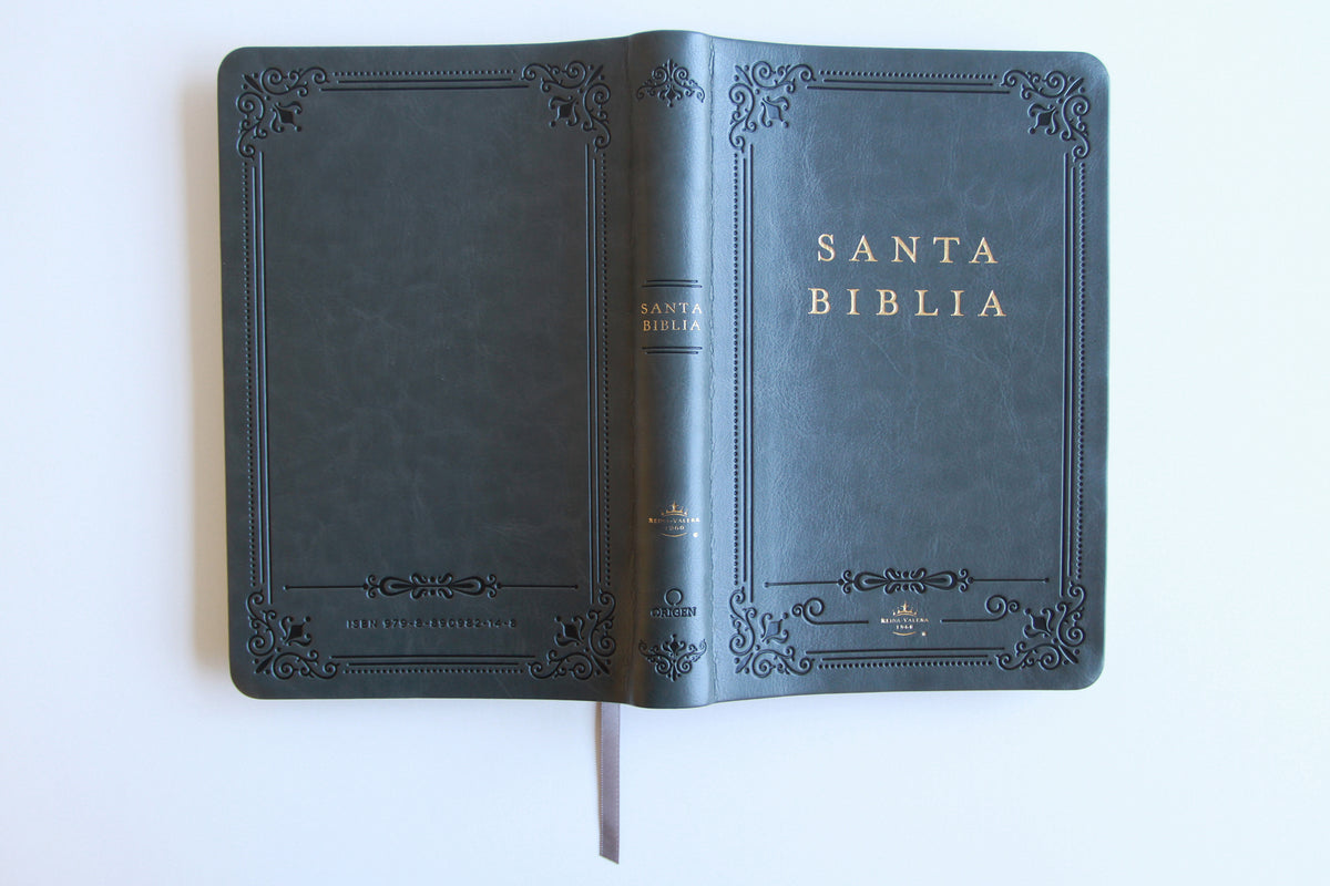 Biblia RVR 1960 letra grande tamaño manual, Piel gris con índice / Spanish Bible RVR 1960 Handy Size Large Print Leathersoft Gray with index interior 2 (ISBN 9798890982148) [onix:947b1dd4e098a1ea616a43fc188156e3]