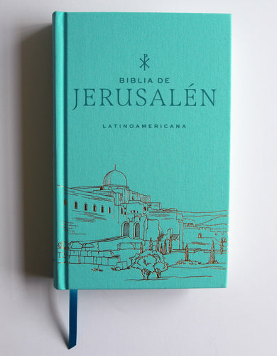 Biblia Católica Biblia de Jerusalén Latinoamericana, tapa dura, tela azul turquesa, edición de regalo / Spanish Jerusalem Bible, Latin American Edition, HC interior 1 (ISBN 9798890984241) [onix:d985e82171c7673837c91e7b11f2b4e4]