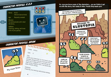 Puzzle Slug and the Alien Invasion interior 1 (ISBN 9781835405932) [onix-asset:8785dd16b33e6b05d85f0d167ca860b3a57671031b98de0181f04fc4498fad08]
