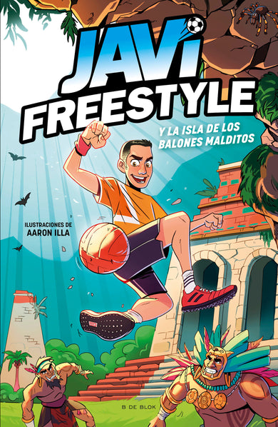 Javi y la isla de los balones malditos / Javi and the Island of the Cursed Balls cover (ISBN 9788419522849) [onix:51dd9981a634a5280f25bca3007af212]