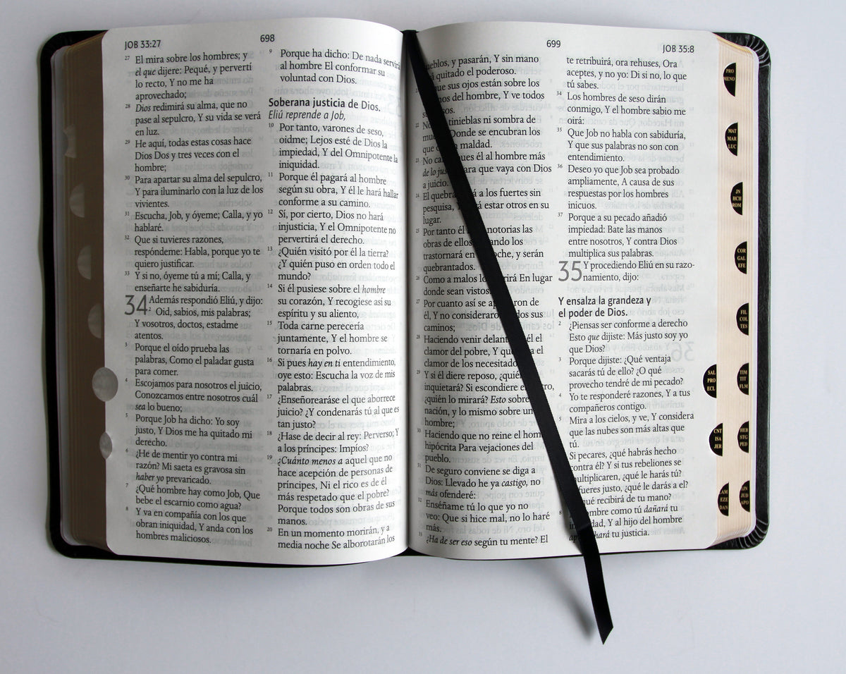 Biblia Reina Valera letra gigante, símil piel negro con índice / Spanish Bible Reina Valera Giant Print, Black Leathersoft with Index interior 4 (ISBN 9798890985576) [onix:2152d33faf2043d5842b5146857db8d9]