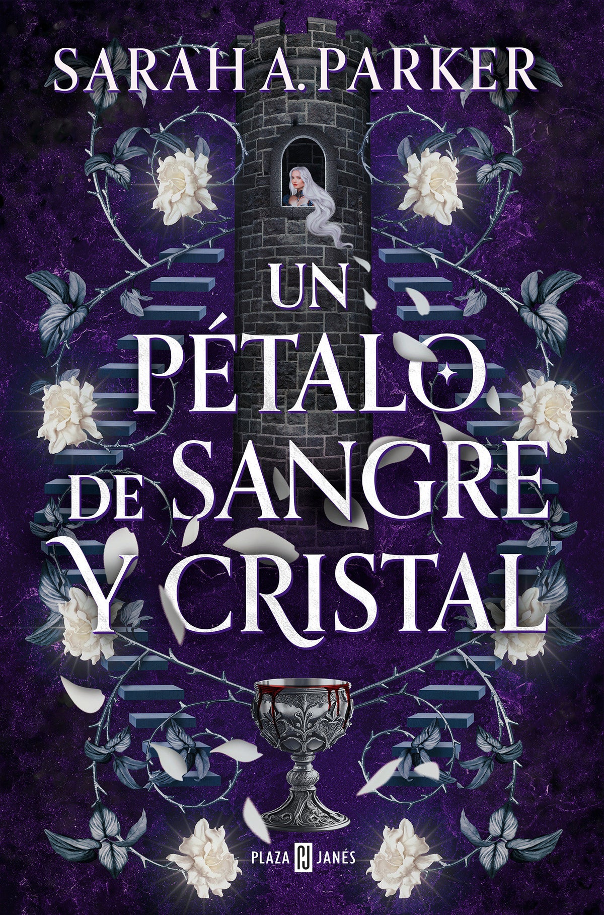 Un pétalo de sangre y cristal / To Bleed a Crystal Bloom cover (ISBN 9788401032035) [onix:7493bda25f06cd58a342f84890d478b5]