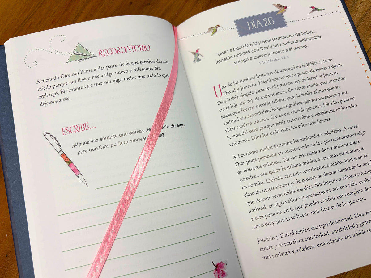 Una fe valiente: 100 devocionales para niñas / Fearless Faith: 100 Devotions for Girls interior 6 (ISBN 9798890982414) [onix:a752e4e3d8d7452cb8e48357d057d626]