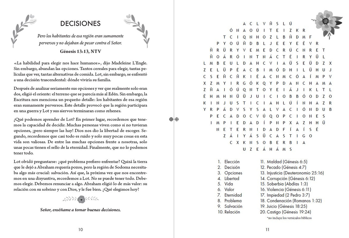 100 devocionales del Antiguo Testamento para mujeres con sopa de letras / 100 Devotionals from the Old Testament for Women with Word Searches interior 2 (ISBN 9798890985064) [onix:da6841a79aee88cdf33da46bbd3f7e81]