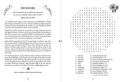 100 devocionales del Antiguo Testamento para mujeres con sopa de letras / 100 Devotionals from the Old Testament for Women with Word Searches interior 2 (ISBN 9798890985064) [onix:da6841a79aee88cdf33da46bbd3f7e81]