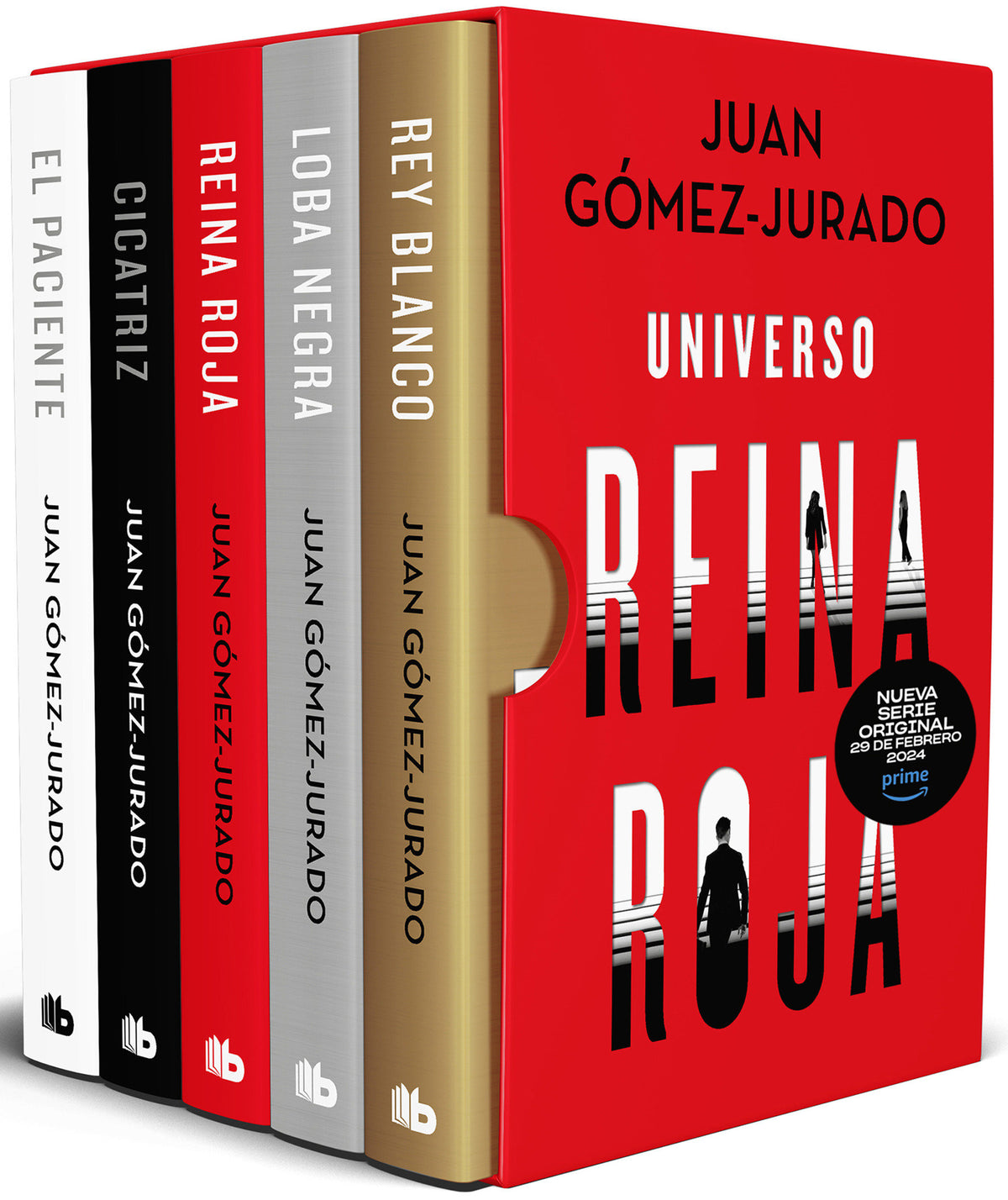 Estuche Universo Reina Roja (5 títulos) / Red Queen Universe Boxed Set cover (ISBN 9788413145044) [onix:579374d55d3e463c6dd090a31ed147b1]