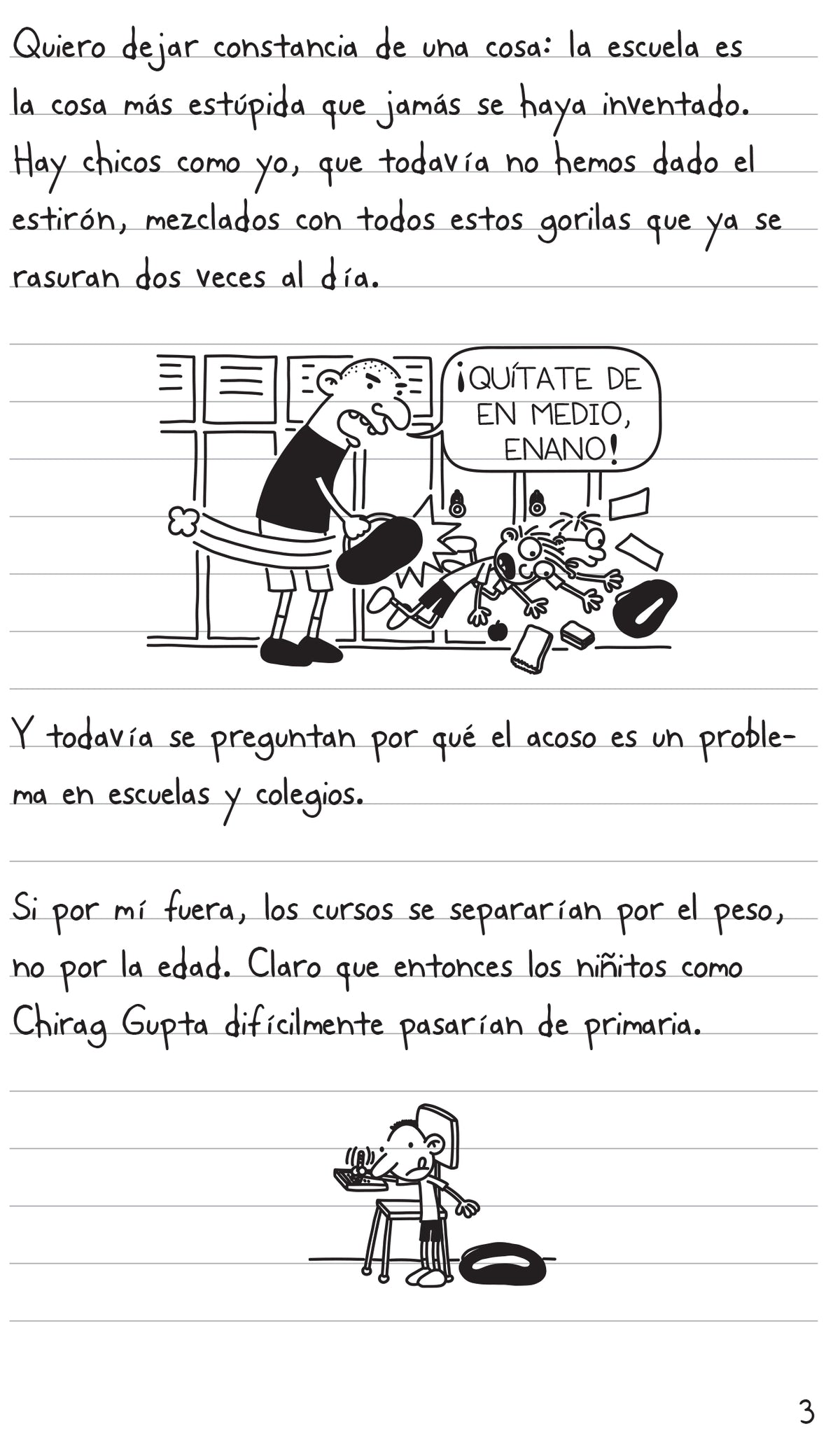 Diario del Wimpy Kid: Un renacuajo (Edición cantos pintados) / Diary of a Wimpy Kid (Sprayed Edges Edition) interior 4 (ISBN 9798890985170) [onix:ba0f9329c25616b8953ee9f0d5c61ce7]